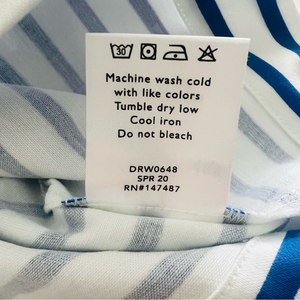 Draper James Sailor Stripe Ruffle Shift Dress - Picture 9 of 11